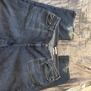 Tommy Hilfiger Blue Boot Cut Jeans with Classic Indigo Wash